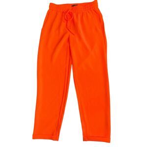 J. Crew Ankle Pants Elastic Drawstring Waist Cuffed Front Pockets Size 0 NWOT